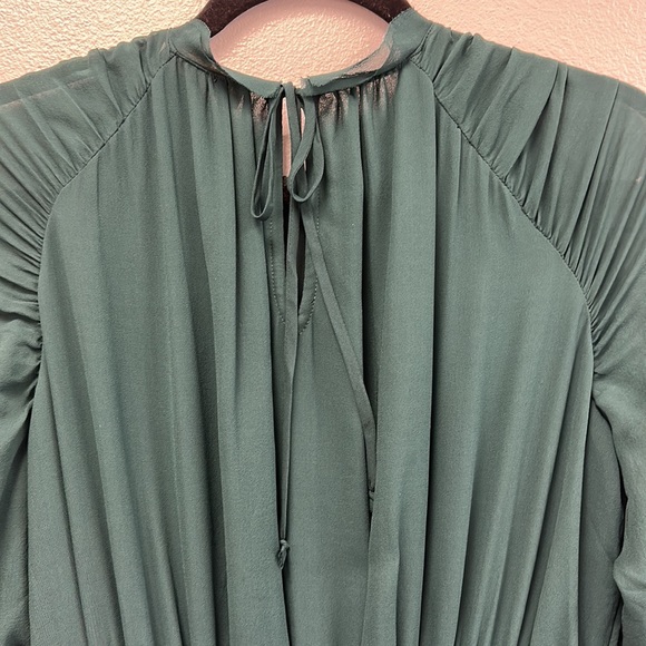 Noelle gathered silk midi dress - Picture 10 of 10